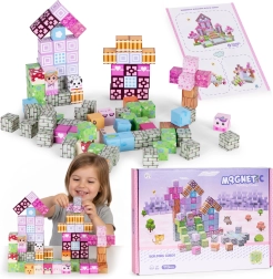 Set di costruzioni magnetiche per bambini 113 pezzi
