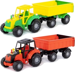 Plastový traktor s přívěsem pro děti