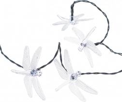 Solarne lampki ogrodowe ważki 6,5 m, 30 LED, multicolor