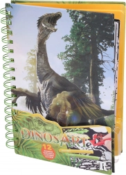 Velvet Coloring DINOSART – Dinosaurs, 12 Boards and Mini Markers