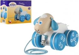 Jouet en bois à tirer Mouton pour enfants