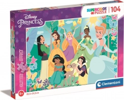 Clementoni glinsterende puzzel Disney prinsessen in de tuin 104 stukjes