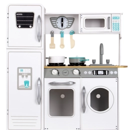 Grande cucina giocattolo bianca in legno ecotoys