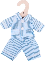 Bigjigs Toys Blue Pajamas for 28 cm Doll with Hanger