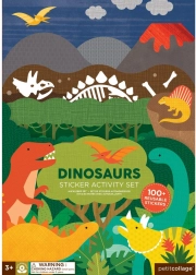 Petit Collage Reusable Stickers – Dinosaur Scene