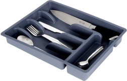 Organizzatore grigio per posate da cassetto 36 × 25,5 cm