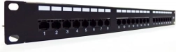 Patch panel 19" s 24 porty, kategorie 6, typ U/UTP