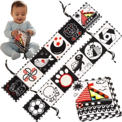 Kruzzel contrast sensory book for babies 0+