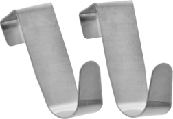 Crochets de porte en acier, lot de 2 pièces