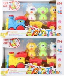 Fun Train with Battery-Powered Animals