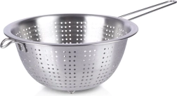 Stainless steel colander with handle 24 cm