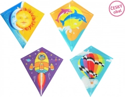 Flying diamond-shaped nylon kite for kids