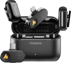 Maono WM622 PBC2 microfono wireless per iPhone/iPad con custodia di ricarica