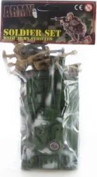 Soldatini di plastica con carro armato