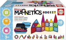 Educa Magnetic Construction Set Magnetics in Case, 18 Pieces