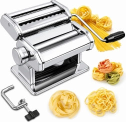 Manual stainless-steel dough and pasta machine 3 in 1 - 1 piece