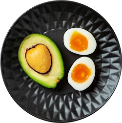 Black ceramic dessert plate 20 cm SOHO