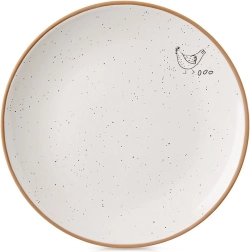 Ceramic dessert plate beige 20 cm