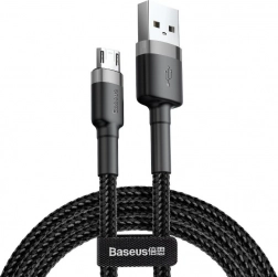 Baseus Cafule kabel USB-A na Micro USB 1 m, 2,4 A, sivo‑črn