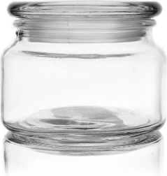 Glass food jar 380 ml with lid