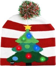 Christmas Cap with LED Lighting Pattern 2