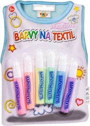 Creatoys pearlescent fabric paints, set of 6