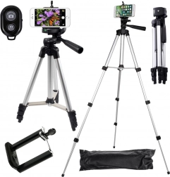 Telefonállvány Bluetooth távirányítóval 4 az 1-ben