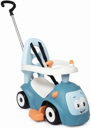 Ride-on with sounds and push bar Maestro 3-in-1 blue