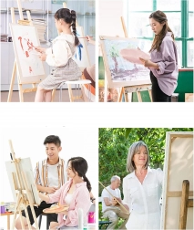 Peinture par numéros avec cadre 30 × 40 cm – chaton