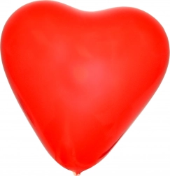 Inflatable heart-shaped balloon 26 cm - 10 pieces