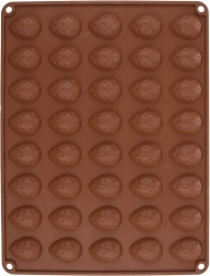 Silikonski pekač za piškote oreščki Sillinie, oranžen