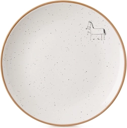Ceramic dessert plate beige 20 cm