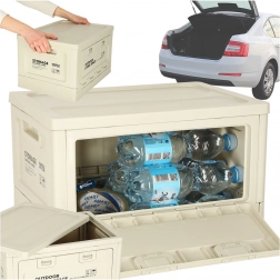 Kempingová úložná krabice 25L světle šedá