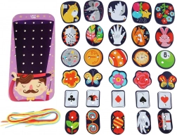 Lucy & Leo magical wooden lacing set