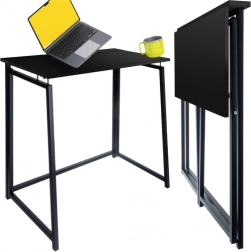 Ruhhy folding writing desk for work and study – black