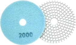 Jeu de 10 disques à polir diamant de 80 mm, polissage à sec et à l’eau, velcro, grain 2000