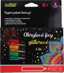 Acrylstiften Glitter Set van 6 Stuks