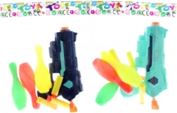 pistola con birilli e proiettili in gommapiuma per bambini