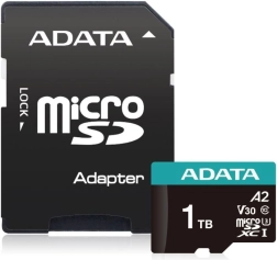 Carte mémoire MicroSD PremierPro 1 To avec adaptateur