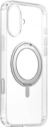 Baseus SkyRing 360° custodia magnetica con supporto per iPhone 16, trasparente