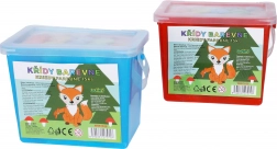 Colorful Sidewalk Chalk in a Bucket – 15 pcs