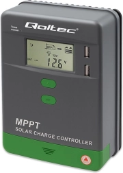 Regolatore di carica solare mppt 40a 12v/24v con lcd, bluetooth e 2× usb per gel e lifepo4