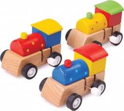 Trenino colorato in legno Bigjigs Toys