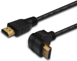 Cavo HDMI angolato Savio v1.4 3D 4K 1,5 m dorato