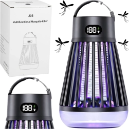 Električna UV lampa protiv insekata s UV svjetlom, punjiva USB, crna