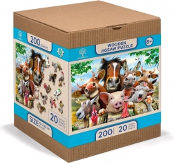 Wooden puzzle with figurines – Life on the Farm
