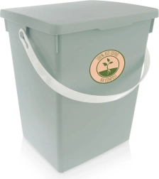 Cestino e contenitore universale con coperchio richiudibile per capsule, mangime e polveri 5,5 l – verde