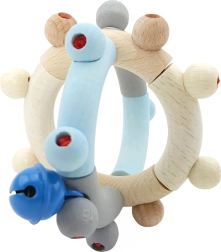 Hess wooden motor skills rattle blue