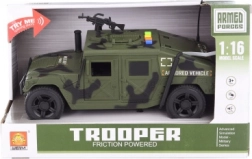 Auto militare a batteria con luci e suoni