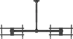 Support de plafond pour deux TV 34–60" avec réglage en hauteur et VESA 600×400